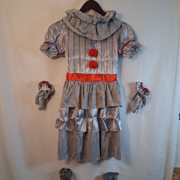 Pennywise Creepy Clown Costume Child Large - Picture 1 of 4